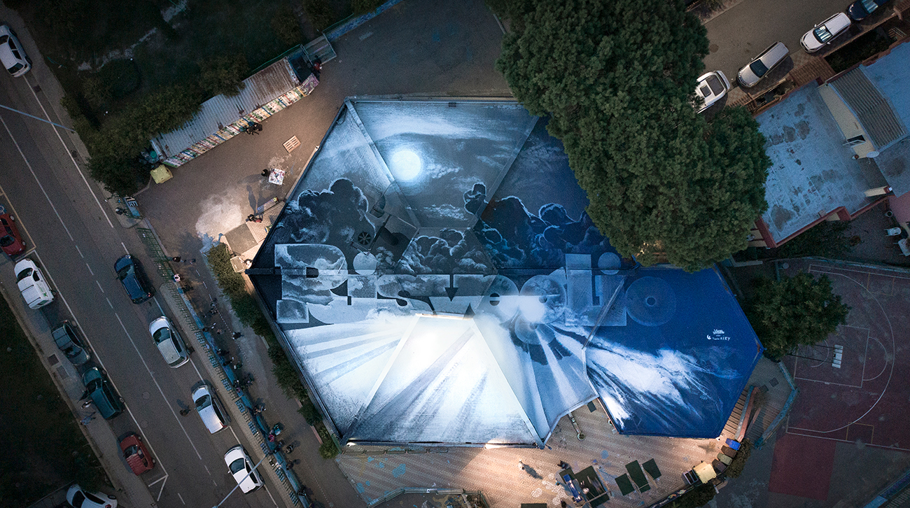 ''Risveglio'' Liquid sheath on rooftop 400 mq Exmè Domus de Luna 2020