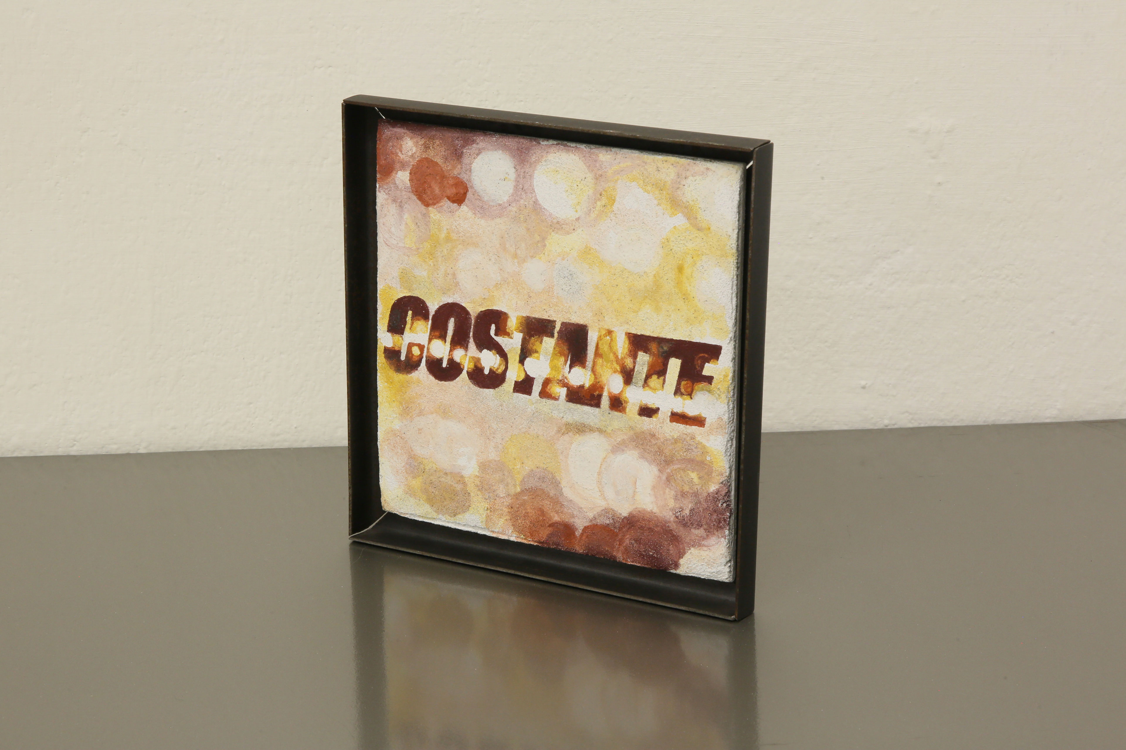 “Costante”
Affresco on tile
22 x 22 x 1,5 cm
Iron frame 2019