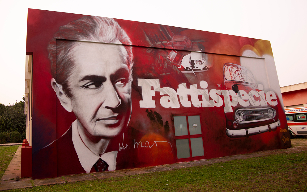 ''Fattispecie'' Peinture siloxanique et spray sur le mur 65 mq Pula (Feat. The Answer) 2022